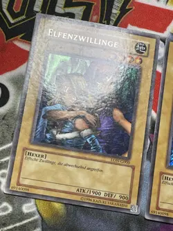 Yu-Gi-Oh! 2x Elfenzwillinge LON-G000 Secret Rare Gemini Elf DE Labyrinth 2003 - Image 4