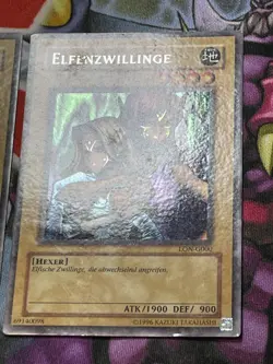 Yu-Gi-Oh! 2x Elfenzwillinge LON-G000 Secret Rare Gemini Elf DE Labyrinth 2003 - Image 5