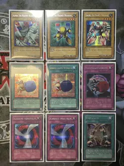 Yu-Gi-Oh! 9x Promo Alpha, Beta, Gamma, Austausch, Wurfel Prismatic Secret Rare - Image 1
