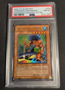 Yugioh The Legendary Fisherman PSV-076 1st + Toon World MRL 1st PSA 8 Bundle - Image 1