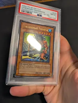 Yugioh The Legendary Fisherman PSV-076 1st + Toon World MRL 1st PSA 8 Bundle - Image 3