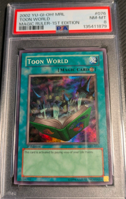 Yugioh The Legendary Fisherman PSV-076 1st + Toon World MRL 1st PSA 8 Bundle - Image 5