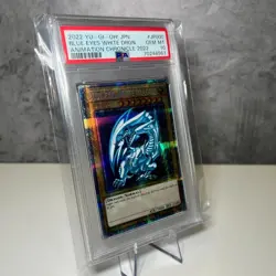 PSA 10 Yu-Gi-Oh! Blue Eyes White Dragon Animation Chronicle AC02-JP000 Japanese - Image 2