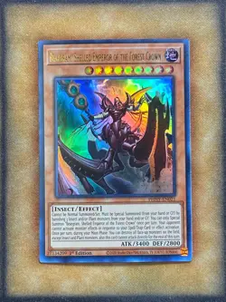 Yugioh Beargram, Shelled Emperor of the Forest Crown PHHY-EN021 Ultra 1st Ed NM - Image 1