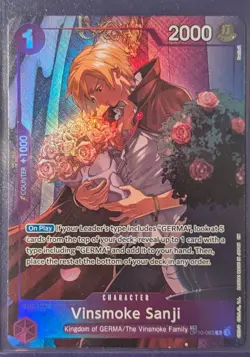Vinsmoke Sanji - Treasure Rare OP12 - One Piece OP10-063 - NM - Image 1