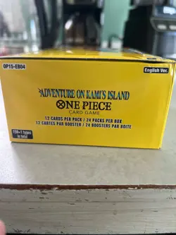 one piece op-15 booster box english plastic cut at store. Nothing opened though - Image 5