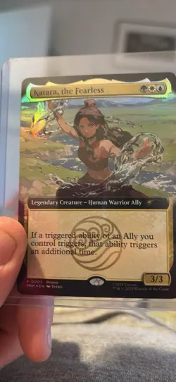 SDCC Magic The Gathering Avatar Katara The Fearless Promo Card - Image 1