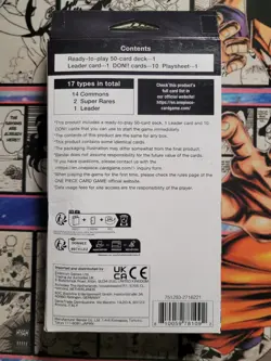 One Piece Card Game TCG Zoro & Sanji ST-12 Starter Deck ENG Brand New Sealed - Image 2