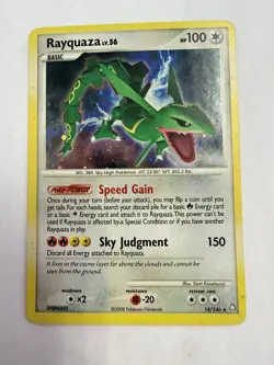 Rayquaza 14/146 Holo 2008 Legends Awakened Pokemon MP - Image 2