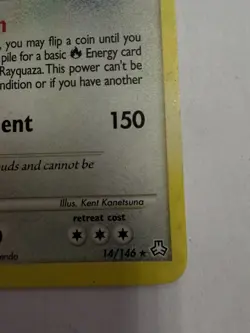 Rayquaza 14/146 Holo 2008 Legends Awakened Pokemon MP - Image 3