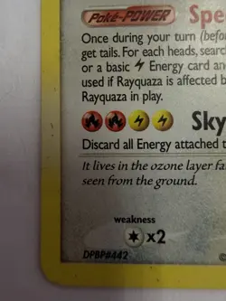 Rayquaza 14/146 Holo 2008 Legends Awakened Pokemon MP - Image 4