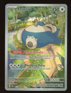 2023 Pokemon Snorlax SV151 Black Star Promo 51 Full Art Holo - Image 1