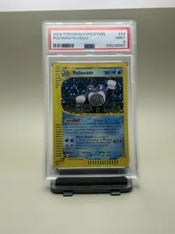 Pokemon Expedition #24 Poliwrath Holo PSA 9 MINT with nice SWIRL - Image 3