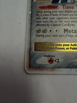 Dialga LV.X DP17 Black Star Promo Holo 2008 Pokemon LP - Image 5