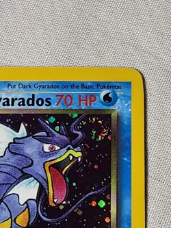 NM Dark Gyarados - Holo Swirl #8 Team Rocket Pokemon TCG - Image 4