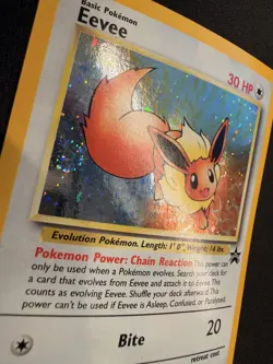 Pokemon TCG Eevee #11 Black Star Holo Promo SWIRL - Image 2