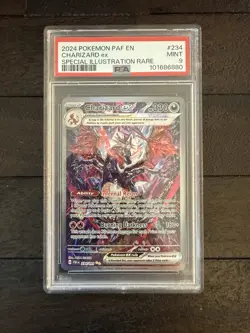 Pokemon 2024 Charizard ex 234/091 SIR Paldean Fates PSA 9 - Image 1