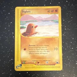 Diglett 50/144 Expedition Base Set Common Regular Pokemon TCG English - Image 1