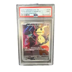 2026 POKEMON ASCENDED HEROES ILLUSTRATION RARE #238 TEAM ROCKET'S MIMIKYU PSA 9 - Image 1