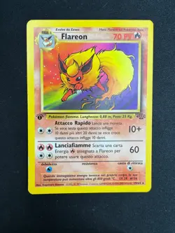 Pokemon Flareon 19/64 Jungle Rara Prima Edizione Wizards ITA Carte Vintage - Image 1