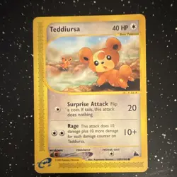 Teddiursa 109/144 Skyridge Common Regular Pokemon TCG English - Image 1