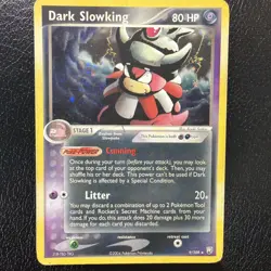 Pokemon Dark Slowking EX Team Rocket Returns 9/109 Holo MP With Swirl🌀 - Image 2