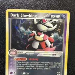 Pokemon Dark Slowking EX Team Rocket Returns 9/109 Holo MP With Swirl🌀 - Image 3