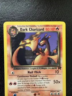 Dark Charizard 21/82 Non-holo Rare Pokemon TCG Team Rocket MP - Image 2