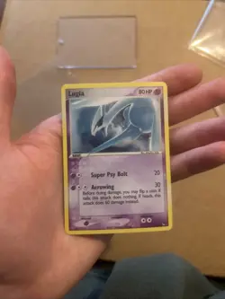 Lugia 2/17 Pokemon TCG EX Pop Series 5 Light HOLO BLEED ERROR - Image 1