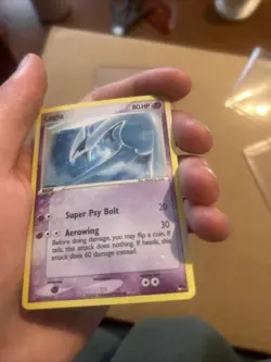 Lugia 2/17 Pokemon TCG EX Pop Series 5 Light HOLO BLEED ERROR - Image 2