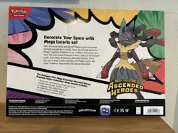 Pokemon TCG Ascended Heroes Premium Poster Collection Mega Lucario - Sealed - Image 3