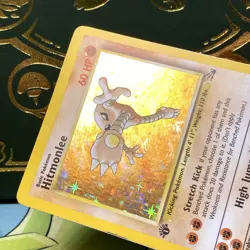 Pokemon 1999 Hitmonlee 1st Edition Fossil Holo Rare #7/62 LP - Image 4