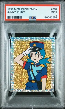 1999 MERLIN POKEMON #S32 JENNY-PRISM PSA 9 - Image 1