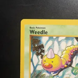 Pokemon Vintage Grey Stamp 1st Edition Weedle 69/102 Base Set WOTC 1999 - Image 2