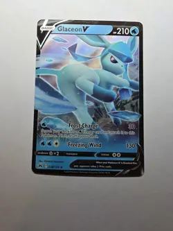 Glaceon V 038/159 Pokemon TCG Crown Zenith Ultra Rare NM - Image 1