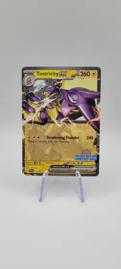 Pokemon TCG: Toxtricity EX SVP215 Black Star Promo -Illustration Contest 2024-NM - Image 1