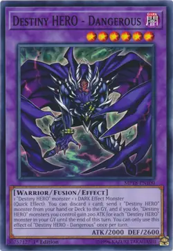 Destiny HERO - Dangerous - MP18-EN100 - Common - 1st Edition - Lightly Played - Image 1