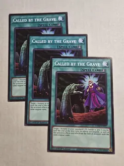 3x Called By the Grave 1st Edition Common L5DD-ENY27 Yu-Gi-Oh! - Image 1