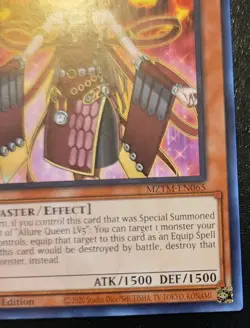 Allure Queen LV7 MZTM-EN065 1st Edition Rare Maze Of The Master Yu-Gi-Oh! TCG - Image 5