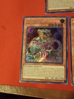 Yugioh! 3x Ancient Gear Dragon BLTR-EN048 Secret Rare 1st Ed NM - Image 3