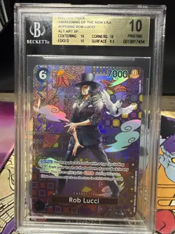 Rob Lucci (092) (SP) OP03-092 Awakening of the New Era Foil BGS 10 Possible BL10 - Image 1