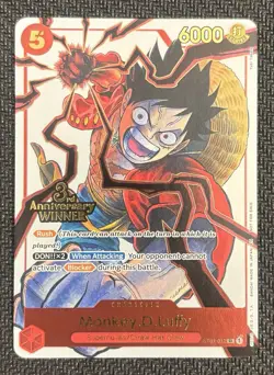 Monkey D. Luffy ST01-012 3rd Anniversary WINNER Promo Prize Manga English SP - Image 1