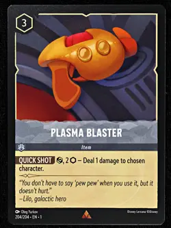 Disney Lorcana TCG - Plasma Blaster - 204/204 - Rare - Regular NM - Image 1