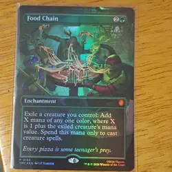 Magic: The Gathering Food Chain Enchantment Card TMNT - Image 1