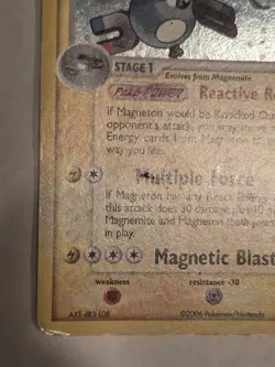 Pokemon Card - Magneton Legend Maker Stamped 22/92 Rare Reverse Holo - Image 2
