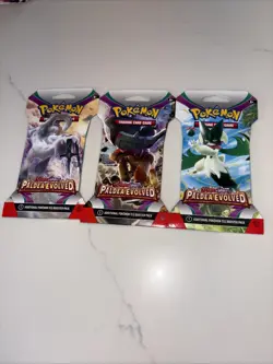 Set of 3 Scarlet & Violet Paldea Evolved Sleeve Booster Packs - 30 Cards Total - Image 1