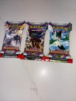 Set of 3 Scarlet & Violet Paldea Evolved Sleeve Booster Packs - 30 Cards Total - Image 2