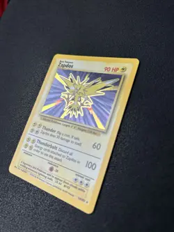 Pokemon Zapdos 16/102 Base Set Holo Rare 90 HP 1999 Vintage Trading Card - Image 1