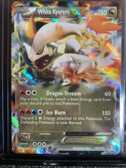 Pokemon TCG White Kyurem EX Card Ultra Rare, Boundaries Crossed, LP Condition - Image 3
