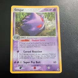 Pokemon Gengar TCG Card 5/92 EX Legend Maker Holo Rare - Image 1